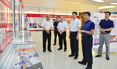 福建省人大常委會(huì)黨組書(shū)記、副主任張廣敏蒞臨虹潤(rùn)公司調(diào)研指導(dǎo)