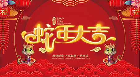 金蛇賀歲，新春快樂！